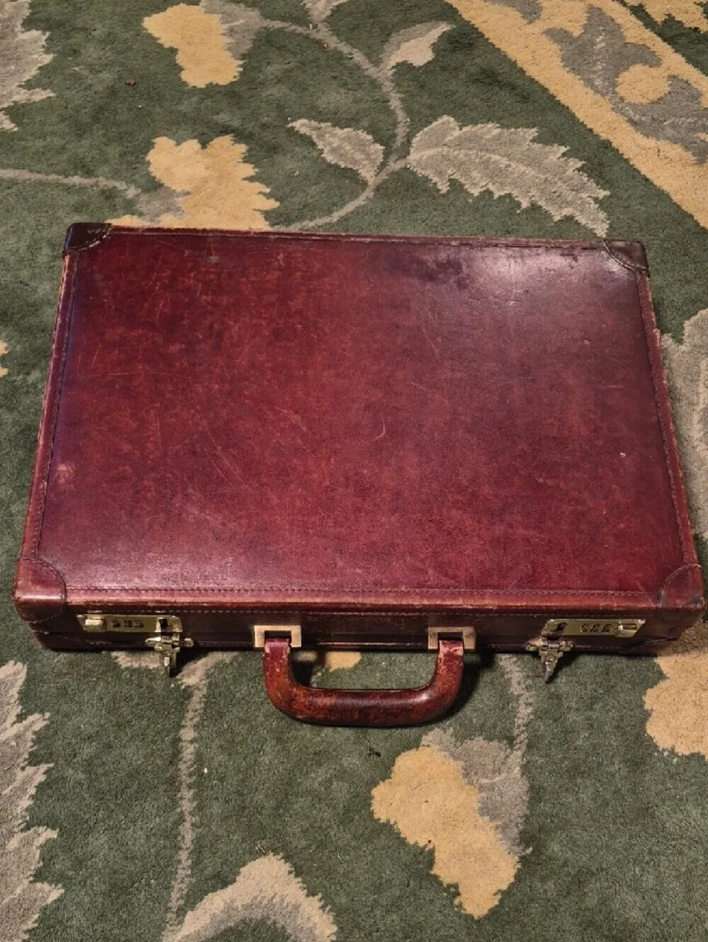 Tumi leather briefcase